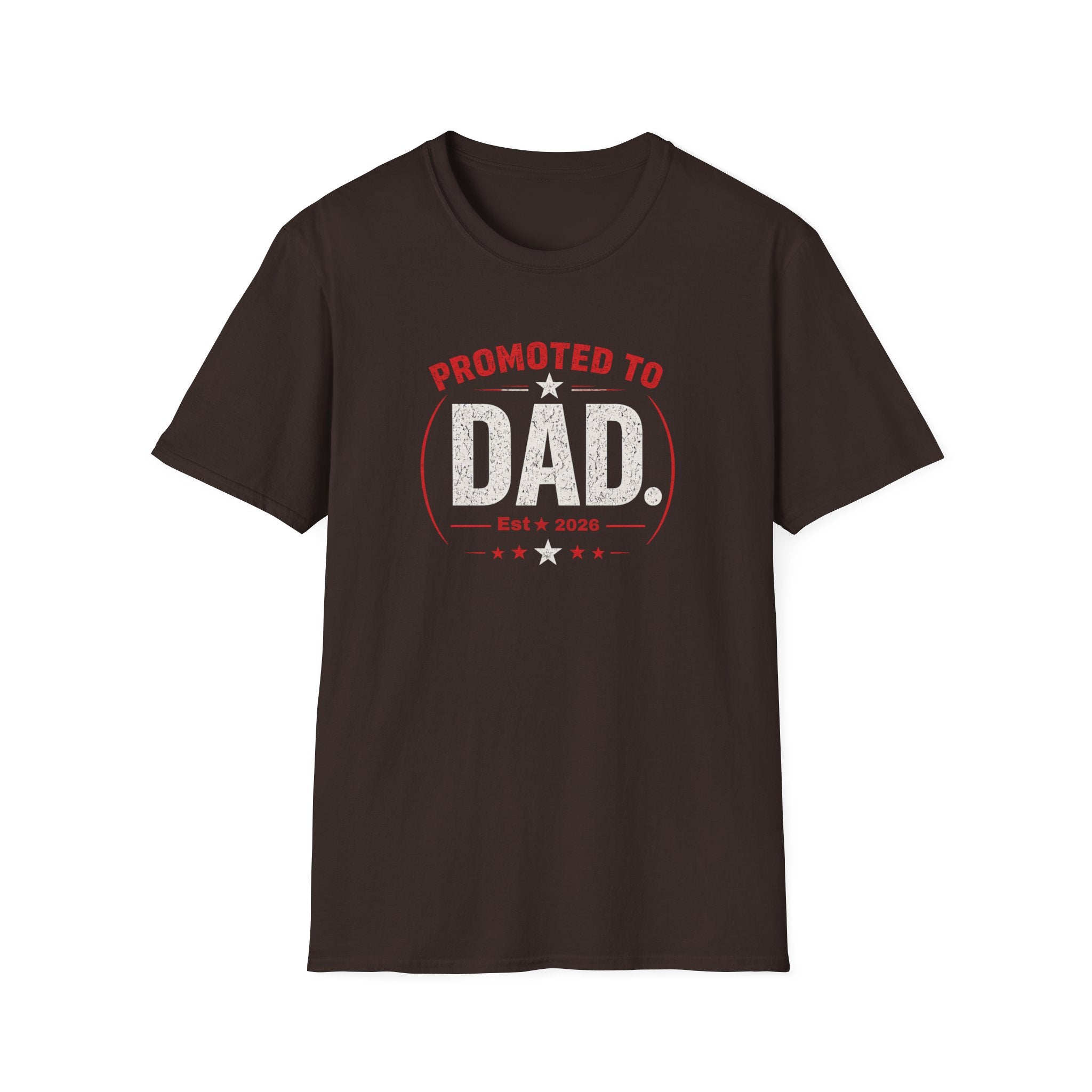 Promoted to Dad T-Shirt — New Dad Announcement Gift, Father’s Day Tee