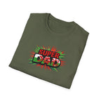 Super Dad Graphic T-Shirt — Wales Flag themed Retro Comic Father's Day Tee