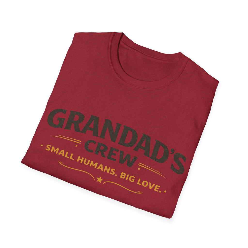 Granddad's Crew T-Shirt — "Small Humans, Big Love" Grandpa Gift