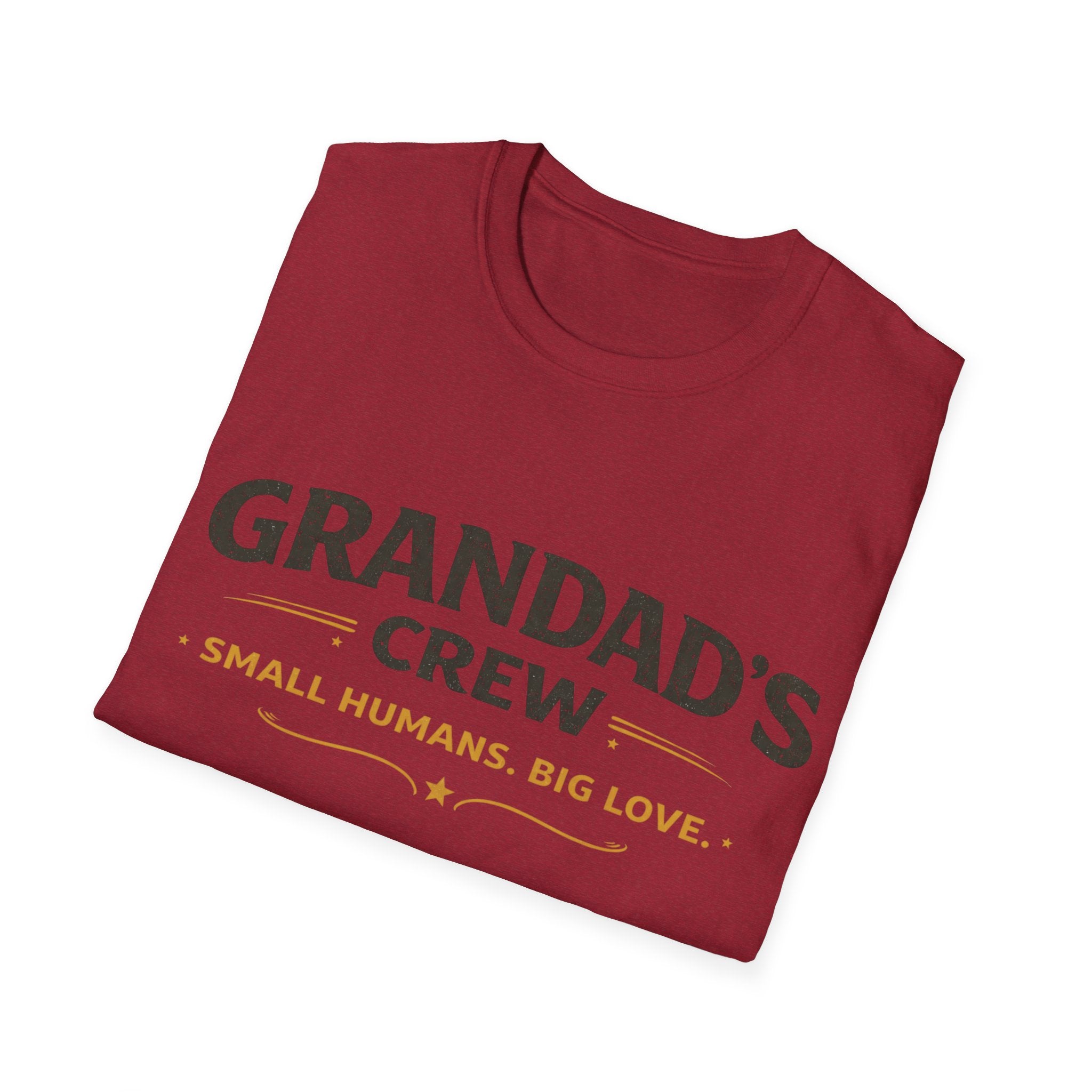 Granddad's Crew T-Shirt — "Small Humans, Big Love" Grandpa Gift