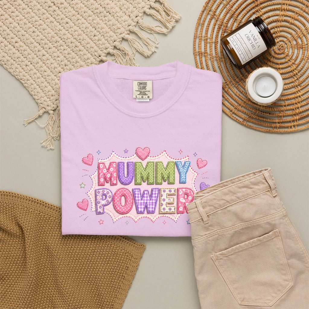 Mummy Power T-Shirt — Cute Pink Heart Mother's Day Tee