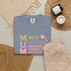 M.U.M. Mom Acronym Graphic Tee — Mess, Utter Chaos, Munchkins & Mother Love T-Shirt