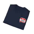 Daddy Name Tag T-Shirt - 'Hello Daddy' Retro Speech Bubble Tee