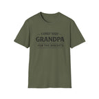 Grandpa Biscuits T-Shirt — "I Only Visit Grandpa For The Biscuits" Funny Family Tee