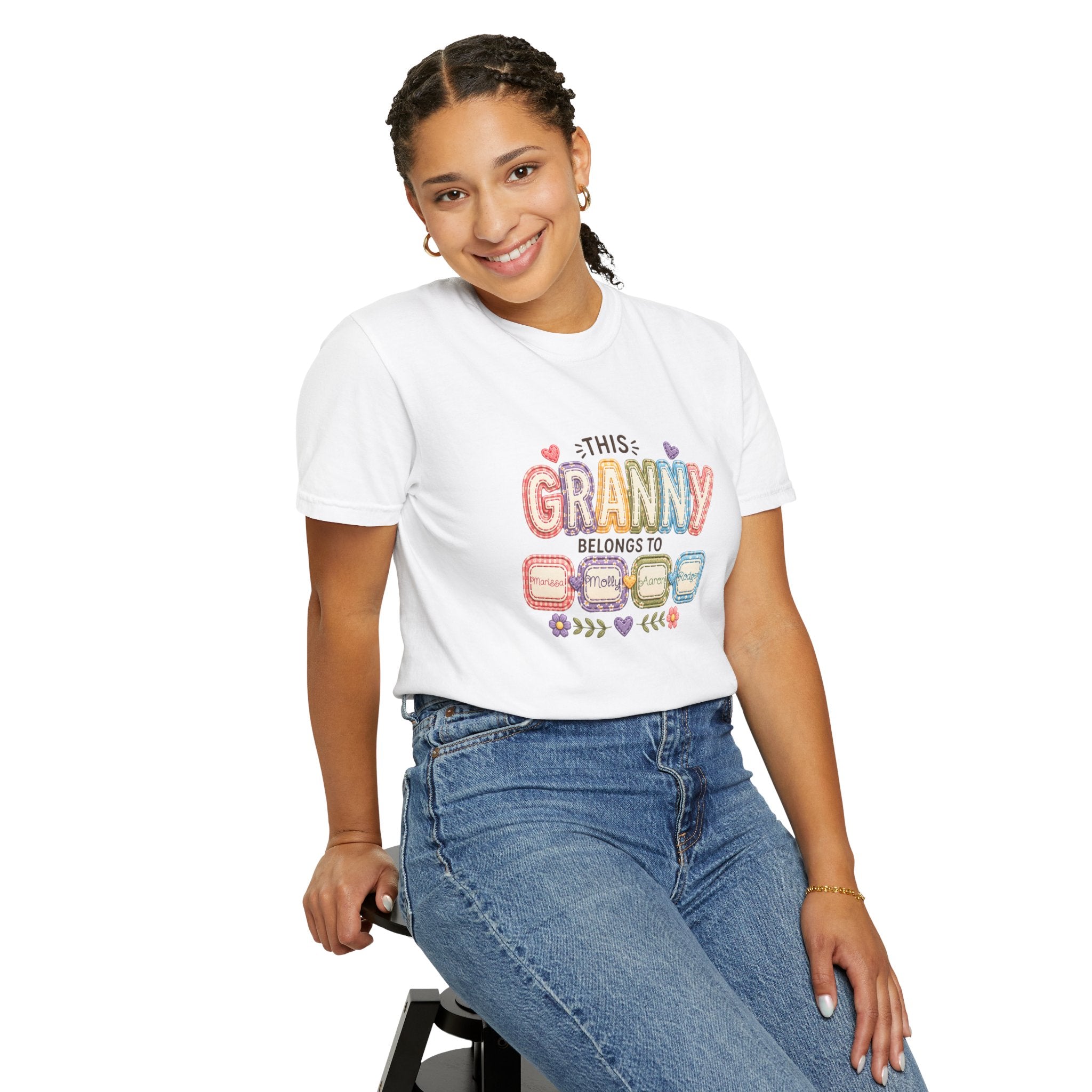 Granny Belongs To Grandkids T-Shirt — Cute Floral Grandma Gift