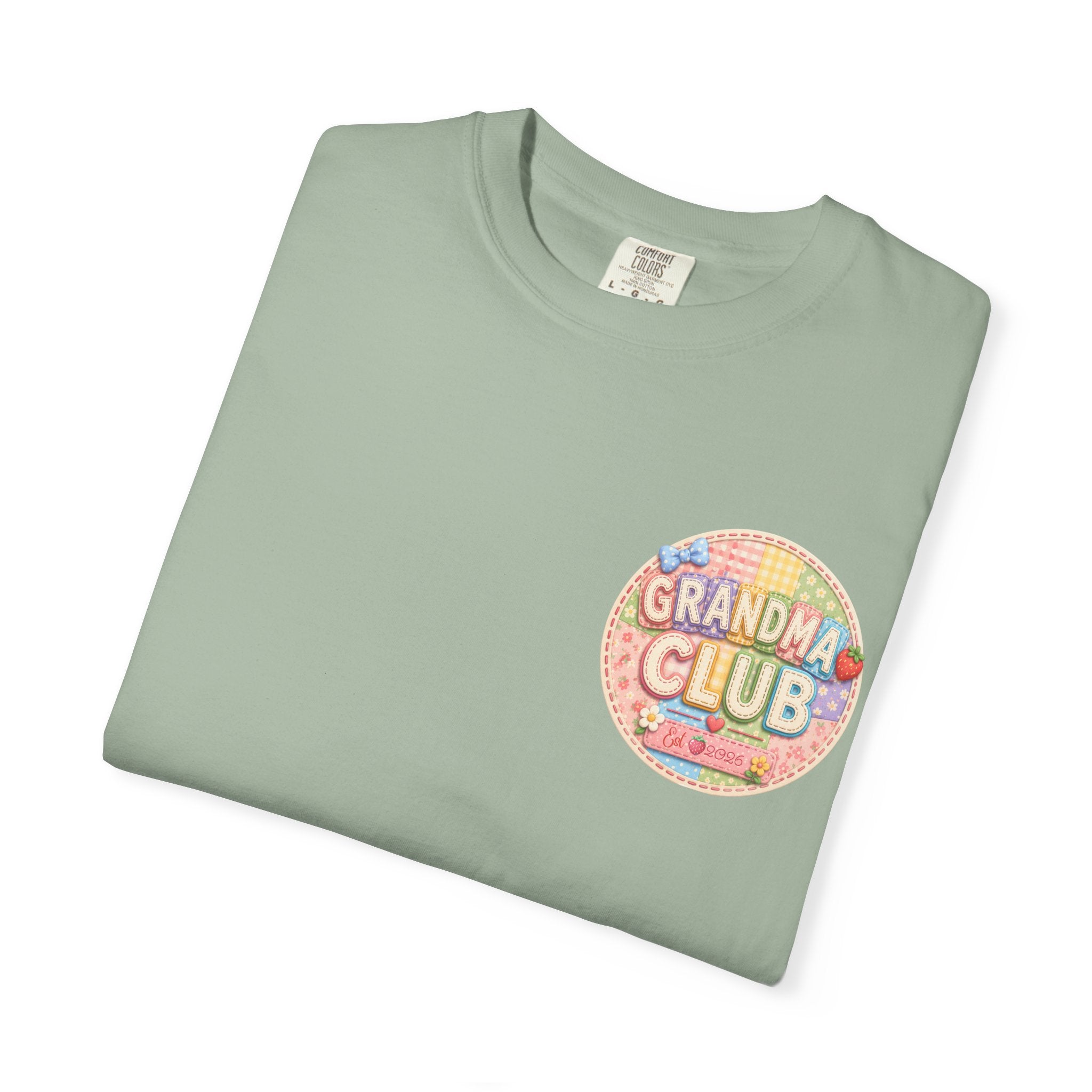 Grandma Club T-Shirt — Retro Floral Graphic