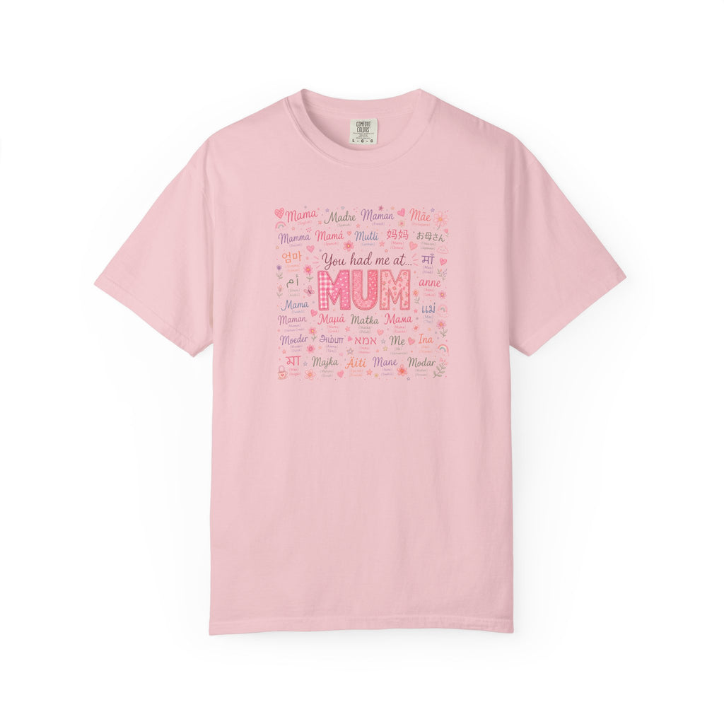 Mum Heartbeat T-Shirt — 'You Had Me at MUM' Floral Mother's Day Tee