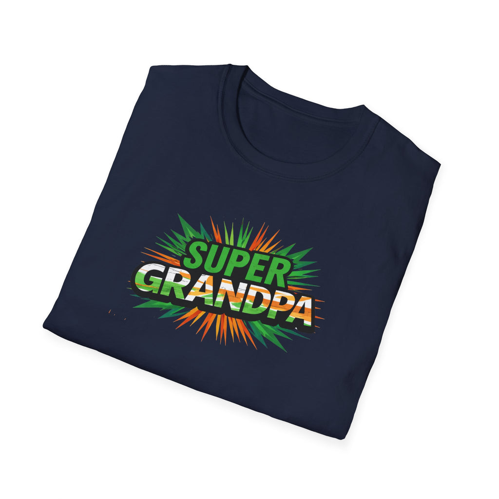 Super Grandpa Ireland Flag/Irish themed T-Shirt — Retro Comic Father's Day Gift