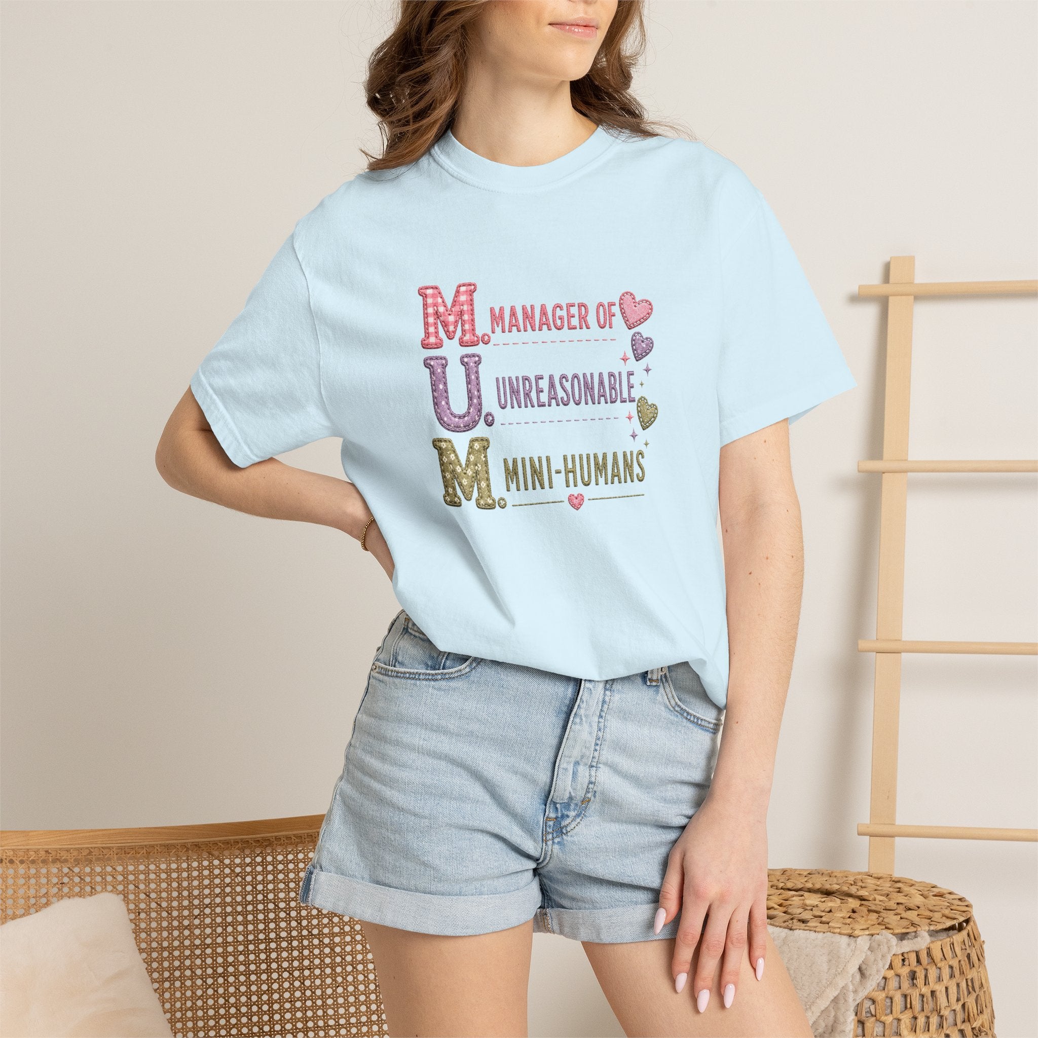 MUM: Manager of Unreasonable Mini-Humans T-Shirt — Funny Mother's Day Tee