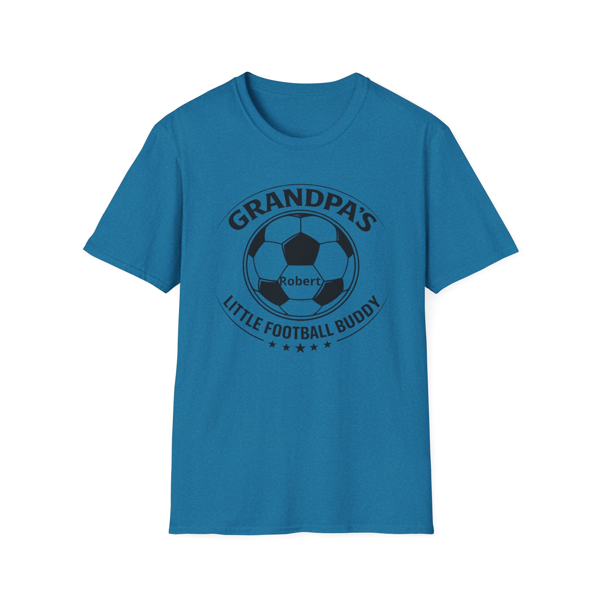 Grandpa's Little Football Buddy T-Shirt — Personalized Soccer Dad/Grandparent Gift