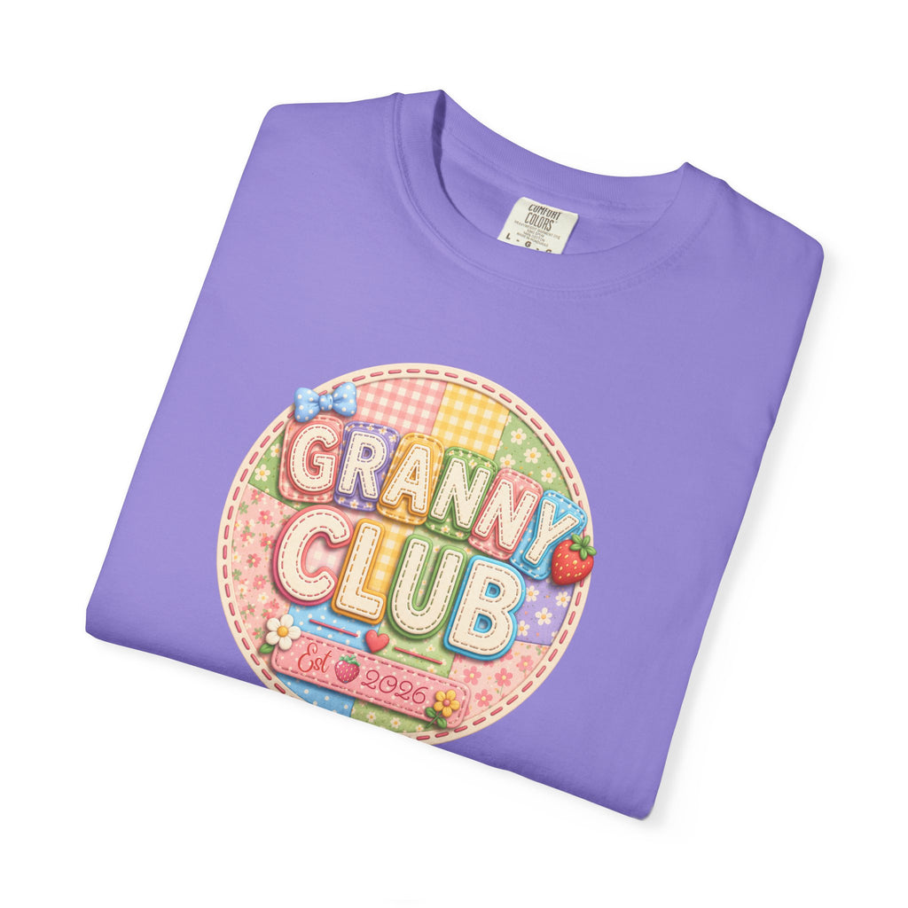Granny Club Graphic T-Shirt — Retro Candy Patch Design