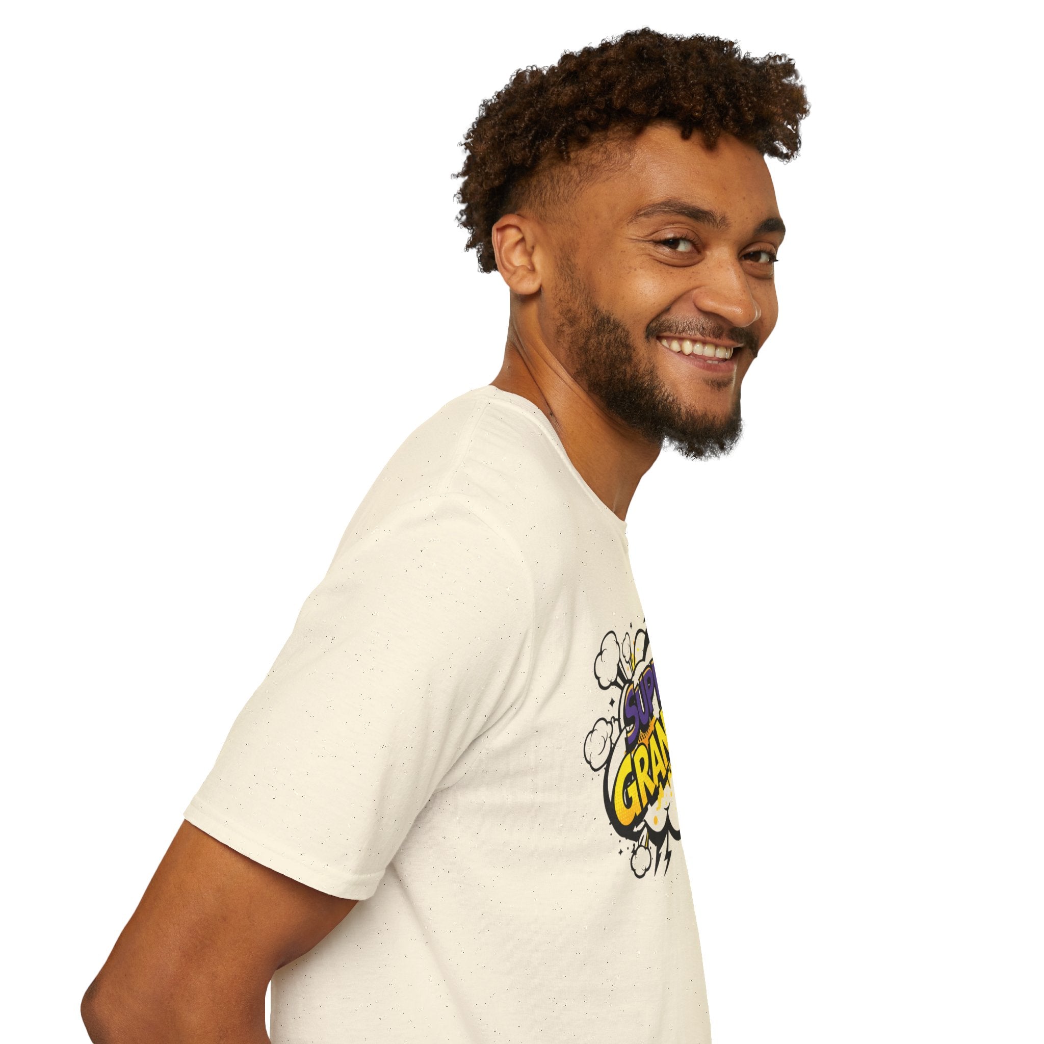 T-Shirt — "Super Grandpa" Comic-Style Graphic | Funny Father's Day Gift