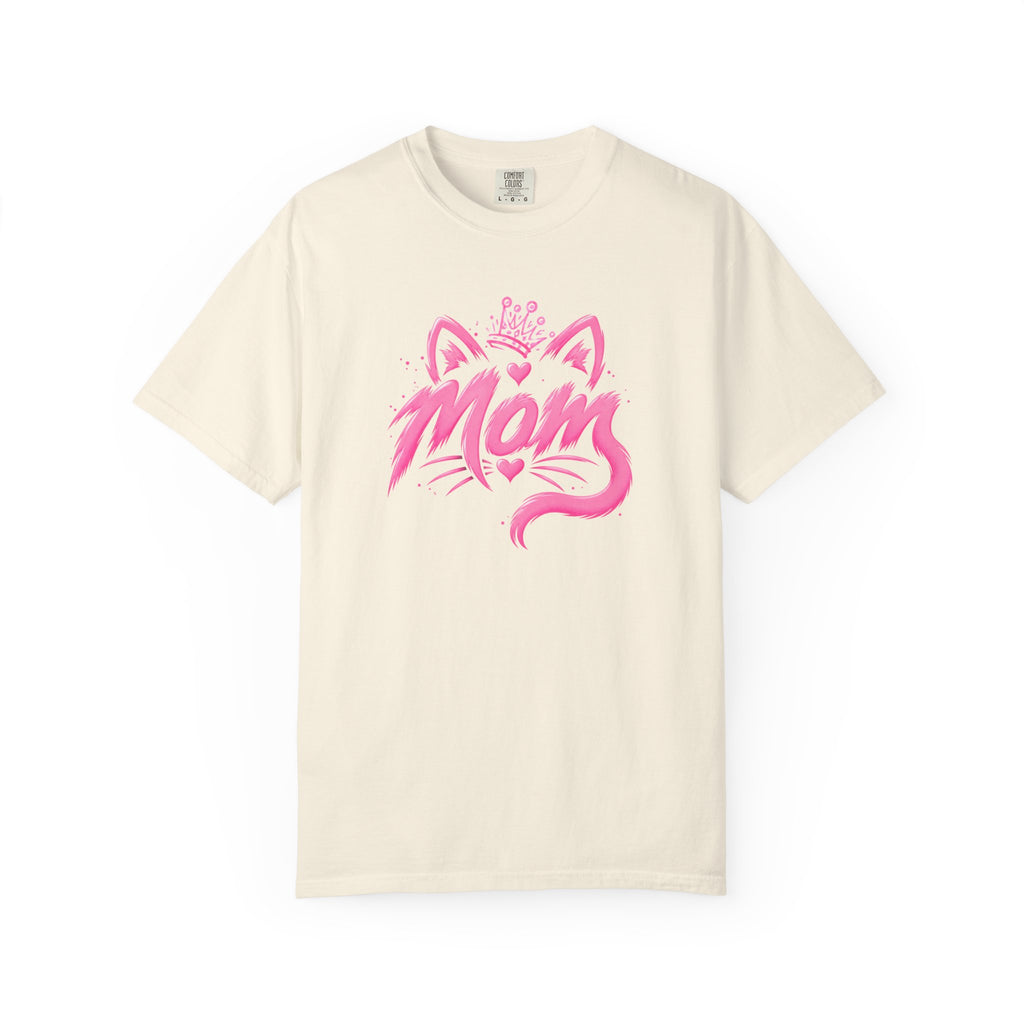 Mom Pink Crowned Cat T-Shirt
