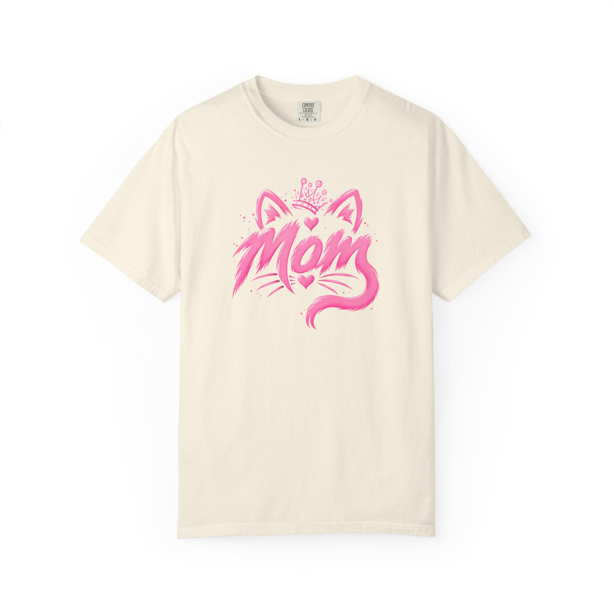 Mom Pink Crowned Cat T-Shirt