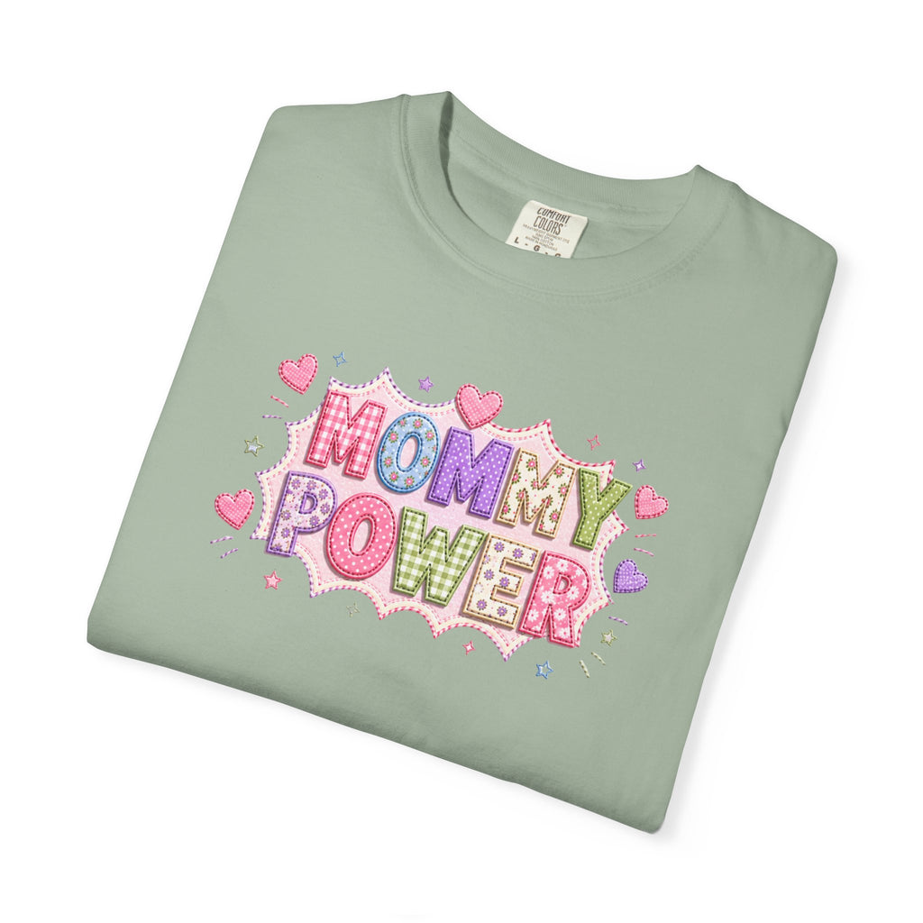 Mommy Power T-Shirt — Cute Heart Graphic Tee for Moms, Mother’s Day Gift
