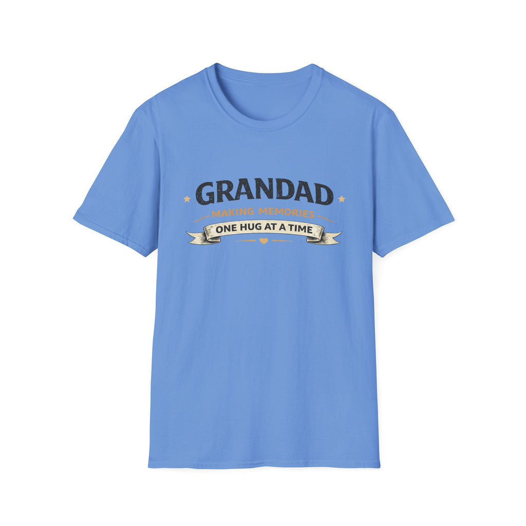 Grandad T-Shirt - "Making Memories One Hug at a Time" Grandpa Gift Tee