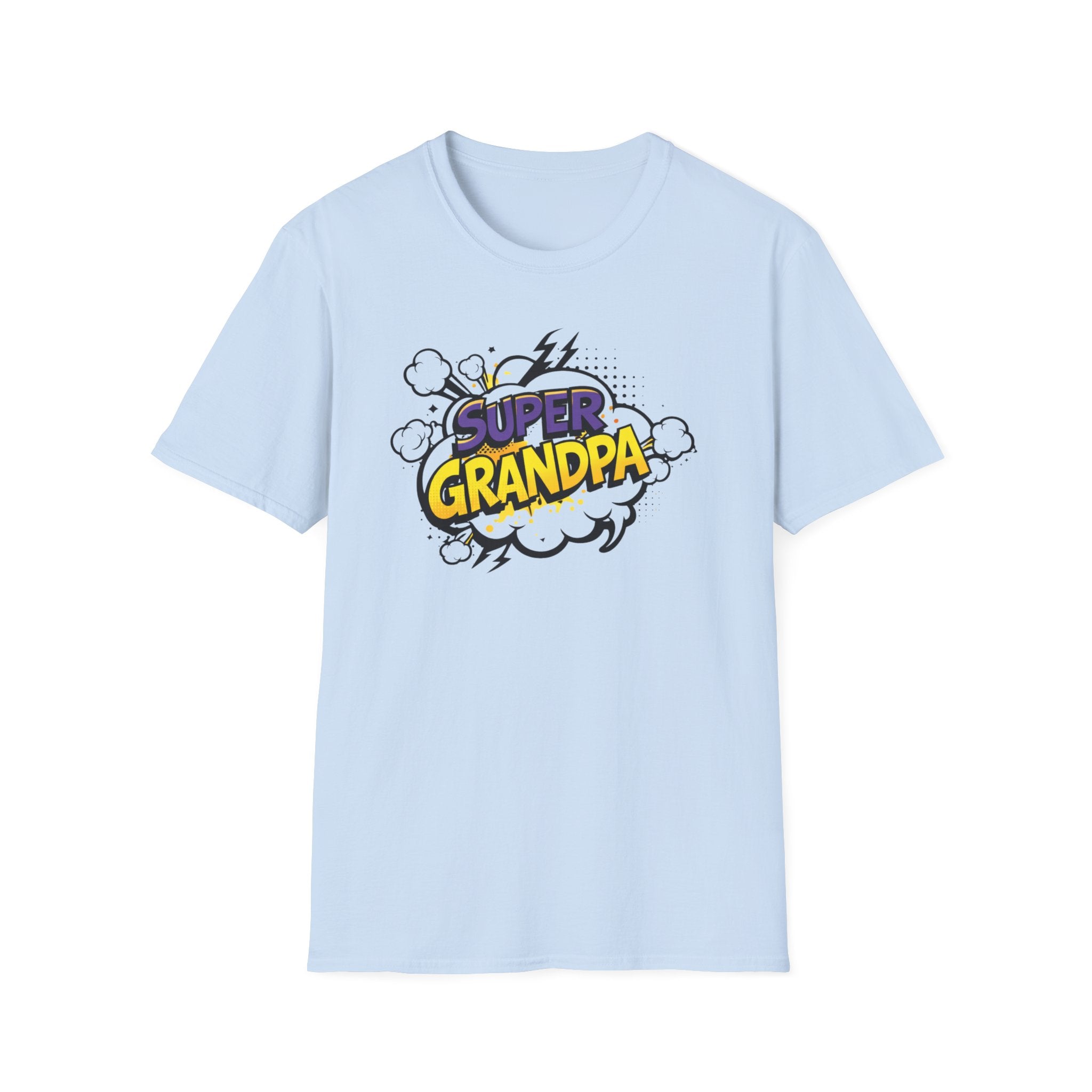 T-Shirt — "Super Grandpa" Comic-Style Graphic | Funny Father's Day Gift