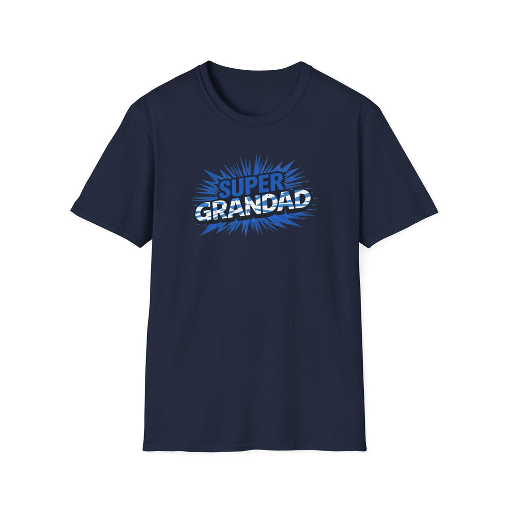 Super Grandad Scotland Flag/Scottish themed T-Shirt — Retro Comic Gift for Grandpa, Father’s Day & Birthday