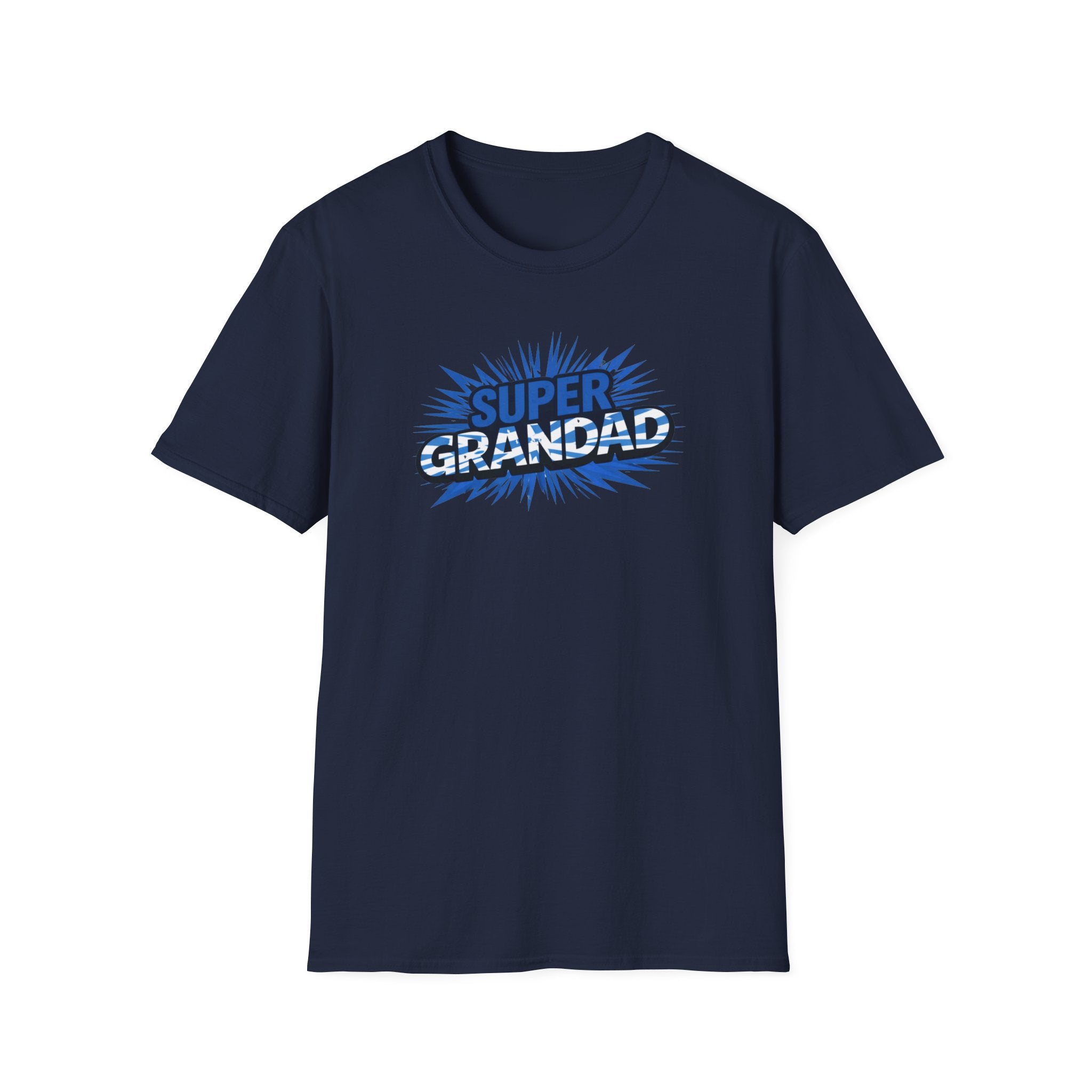 Super Grandad Scotland Flag/Scottish themed T-Shirt — Retro Comic Gift for Grandpa, Father’s Day & Birthday
