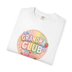 Grandma Club T-Shirt — Cute Retro Floral Badge Tee for Grandmothers