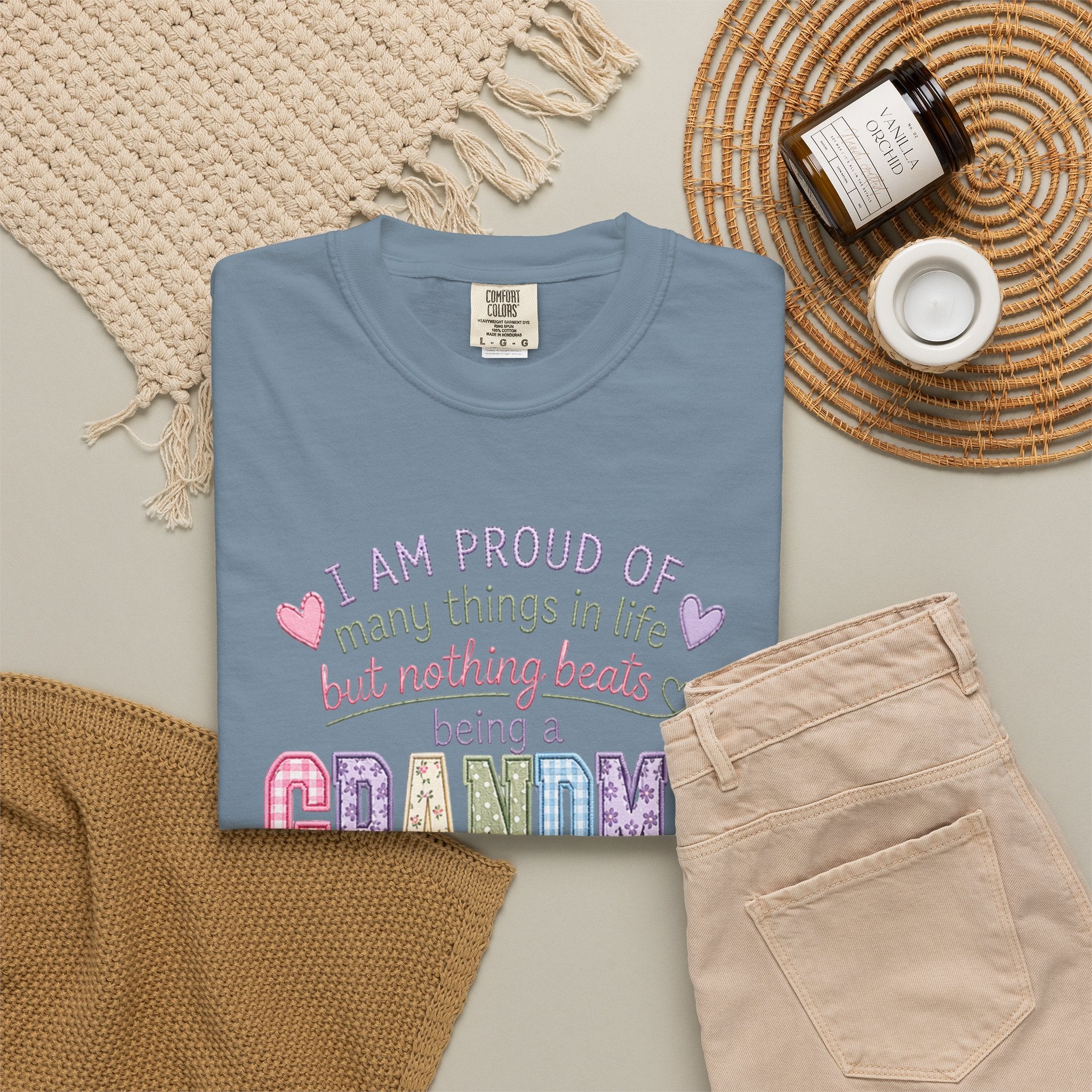 Grandma Pride T-Shirt – "I Am Proud of Many Things in Life but Nothing Beats Being a Grandma"