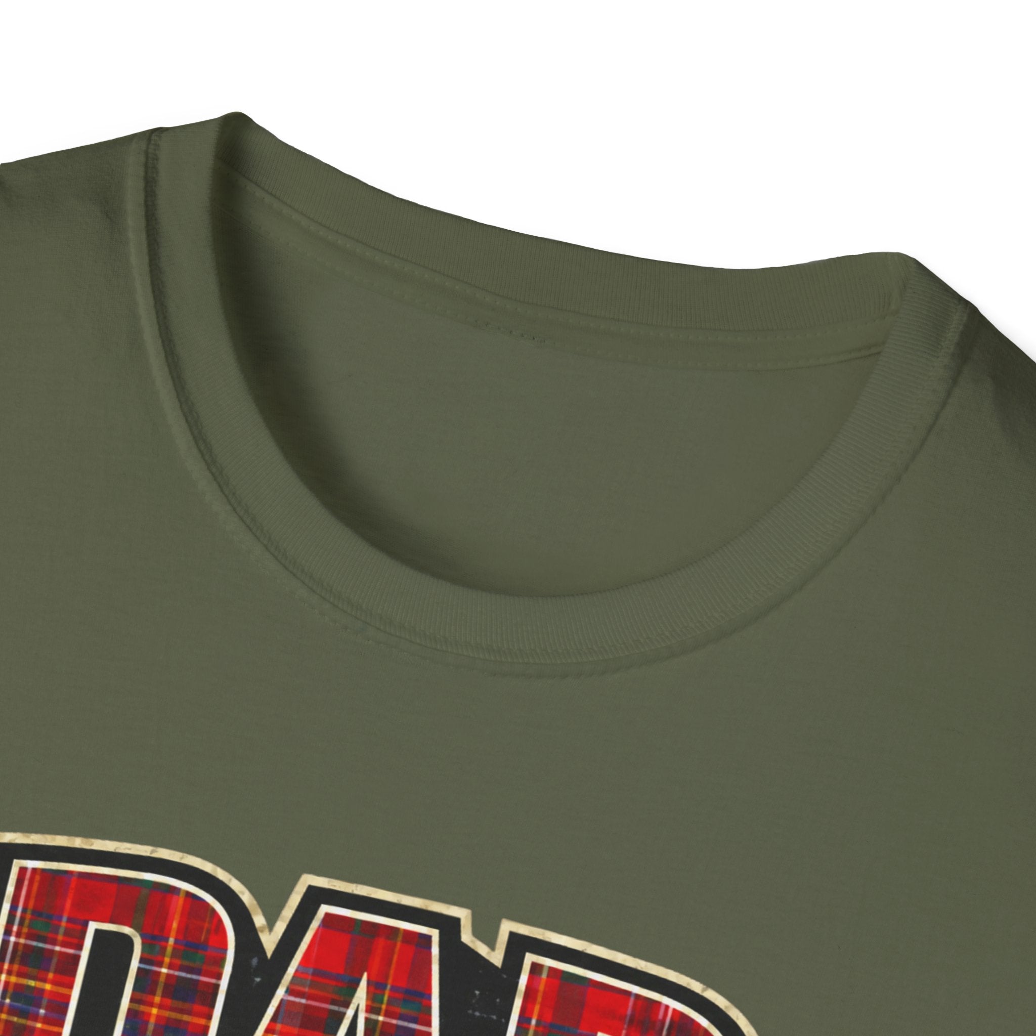 Dad Plaid Design T-Shirt — DAD Est. 2026 New Dad Gift