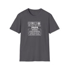 Papa Warning T-Shirt – ‘Spoils Grandkids’ Funny Grandpa Gift Tee