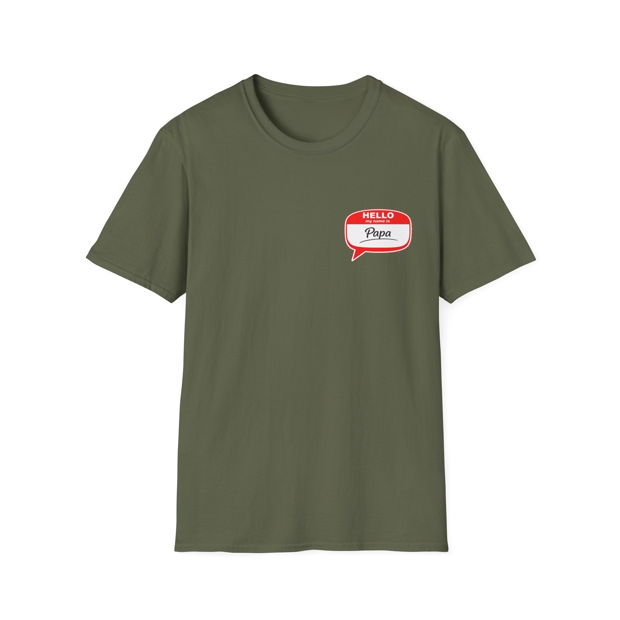 Hello Papa Speech Bubble T-Shirt – Cute Dad Gift for New Fathers & Father’s Day