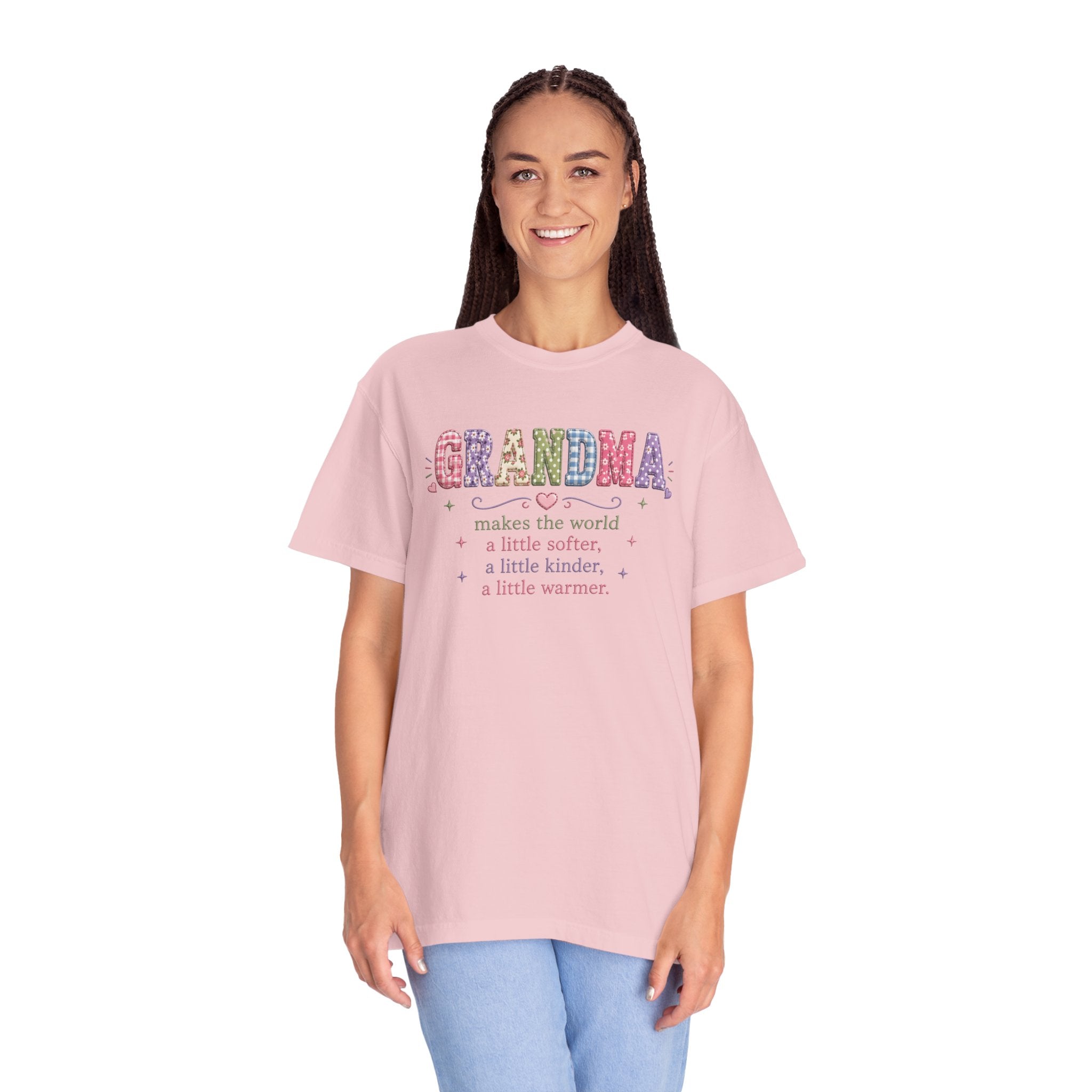 Grandma Floral T-Shirt — "Grandma makes the world a little softer, kinder, warmer"