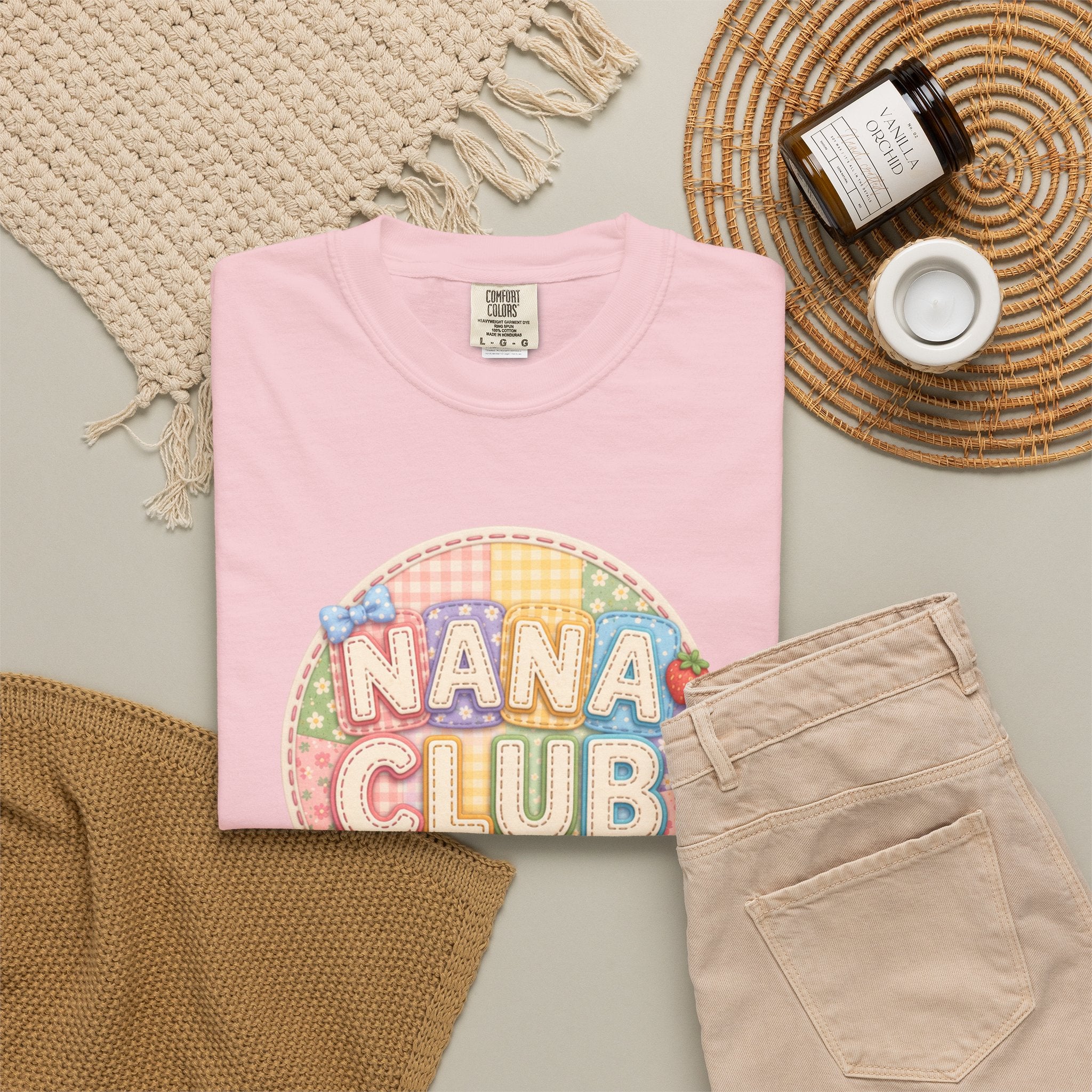 Nana Club T-Shirt — Retro Pastel Grandma Gift Tee