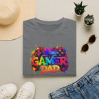 Gamer Dad Colourful Controller Design T-Shirt