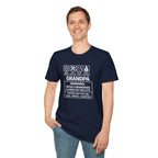 Grandpa Warning T-Shirt – ‘Spoils Grandkids & Hands Out Biscuits’ Funny Grandpa Tee