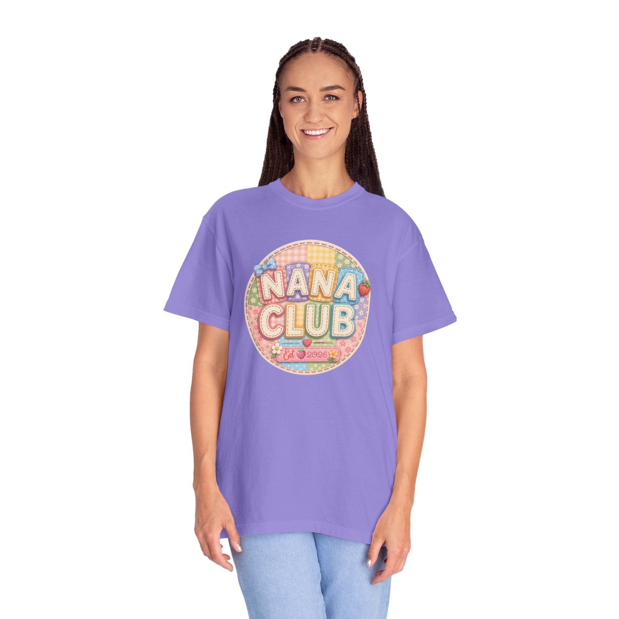 Nana Club T-Shirt — Retro Pastel Grandma Gift Tee