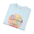 Grandma Club T-Shirt — Cute Retro Floral Badge Tee for Grandmothers