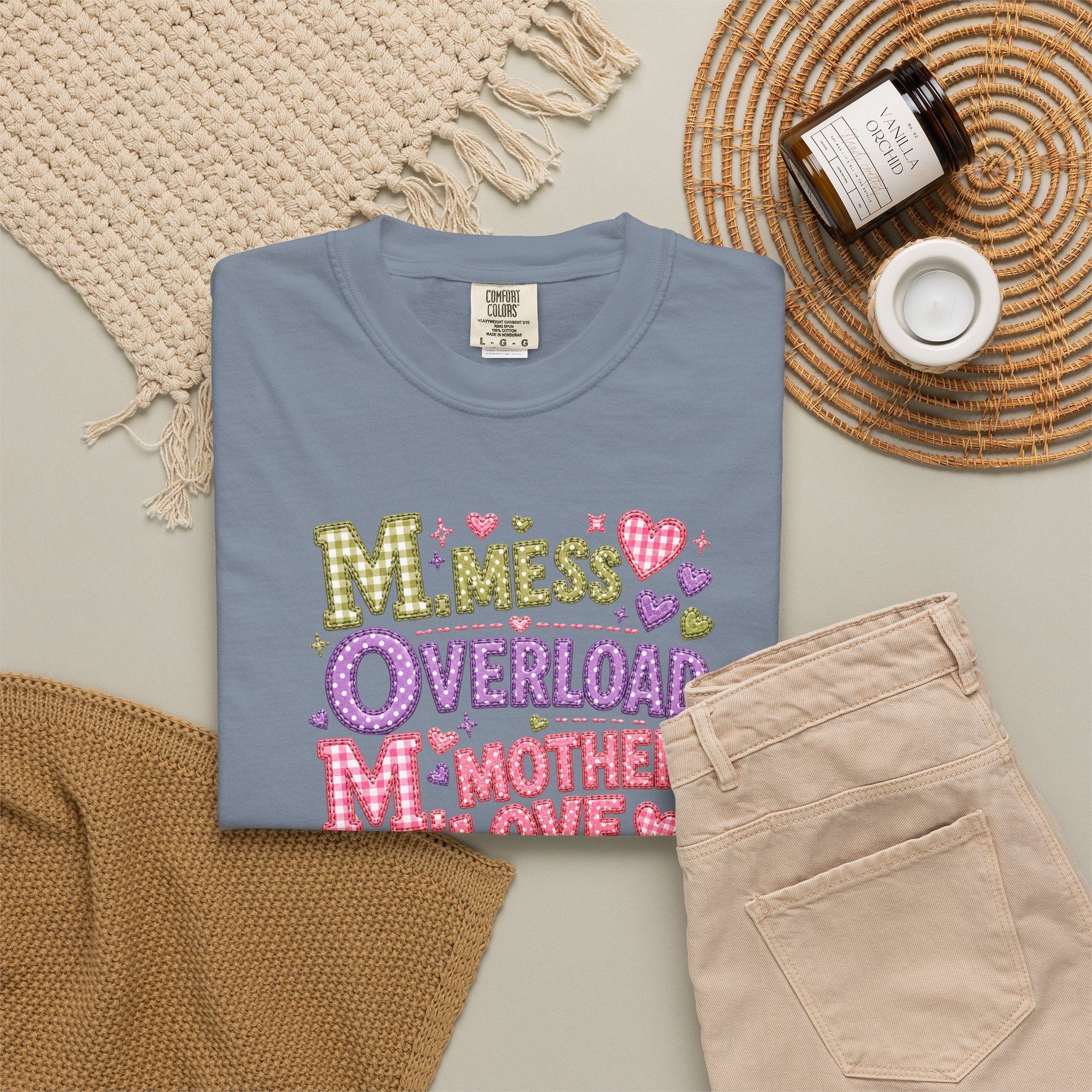 Mom Overload T-Shirt — Cute 'Mess Overload Mother Love' Mother's Day Tee