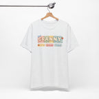 Granny Retro Nameplate T‑Shirt — Personalized Grandma Tee
