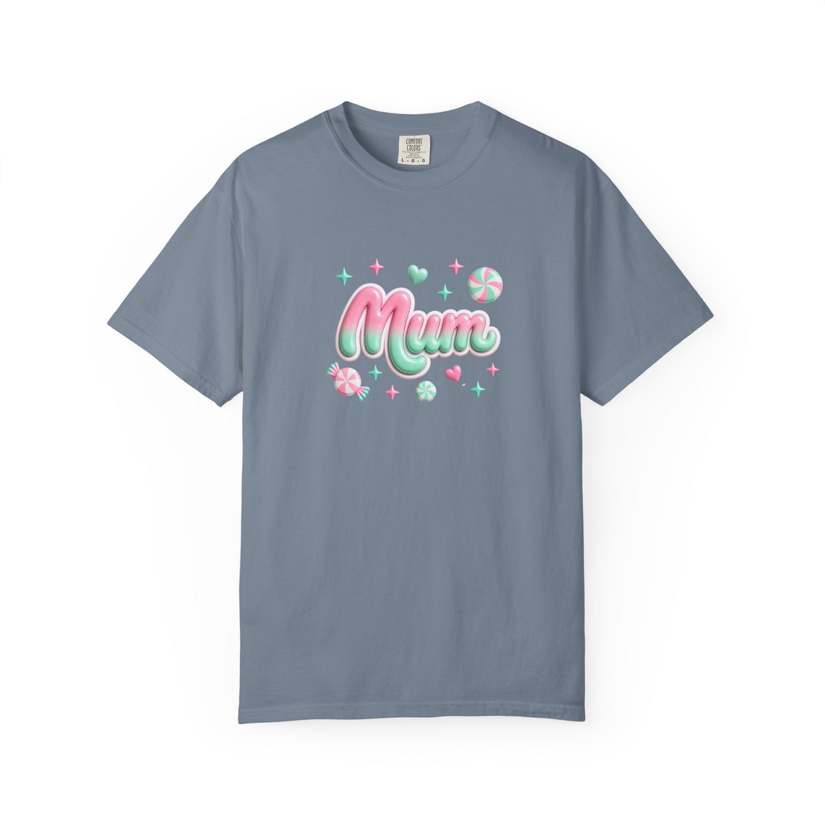 Mum Pastel Candy Script T-Shirt