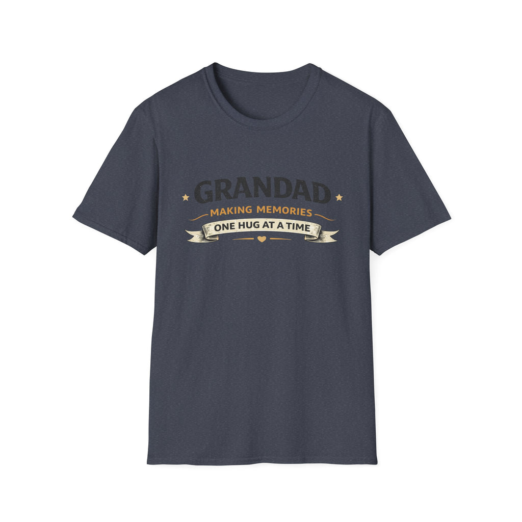 Grandad T-Shirt - "Making Memories One Hug at a Time" Grandpa Gift Tee