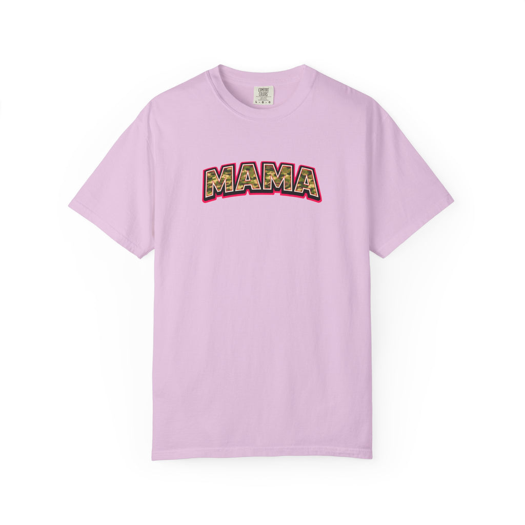 Mama Camo Retro T-Shirt — Vintage Lettering Mother's Day Tee