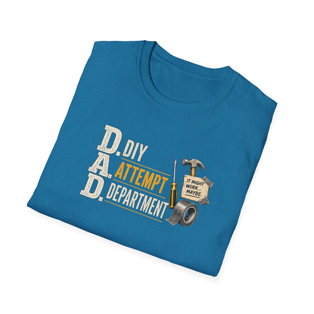 T-Shirt — "DAD: DIY Attempt Department" Funny Father’s Day Tool Shirt