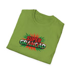 Super Grandad Welsh Flag/Wales themed T-Shirt — Retro Comic Style Father's Day Gift