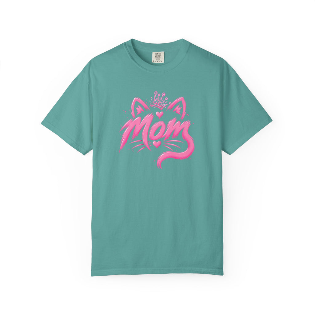 Mom Pink Crowned Cat T-Shirt