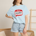 Hello My Name Is Grandma T-Shirt — Funny Grandma Name Tag Tee