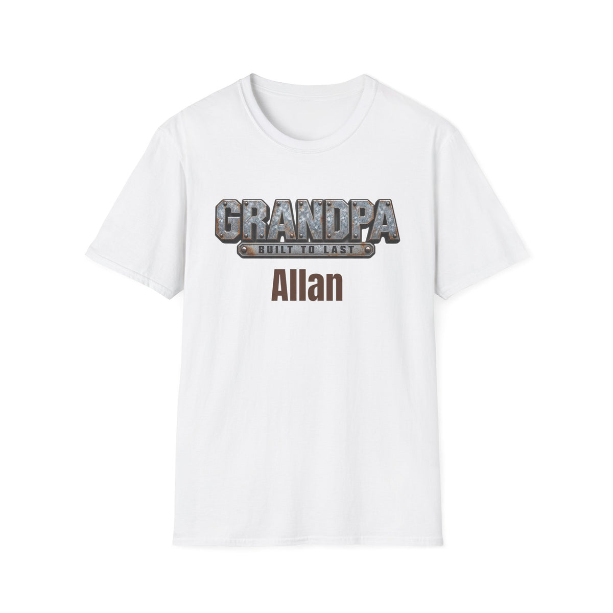 Grandpa "Built to Last" T-Shirt — Personalise