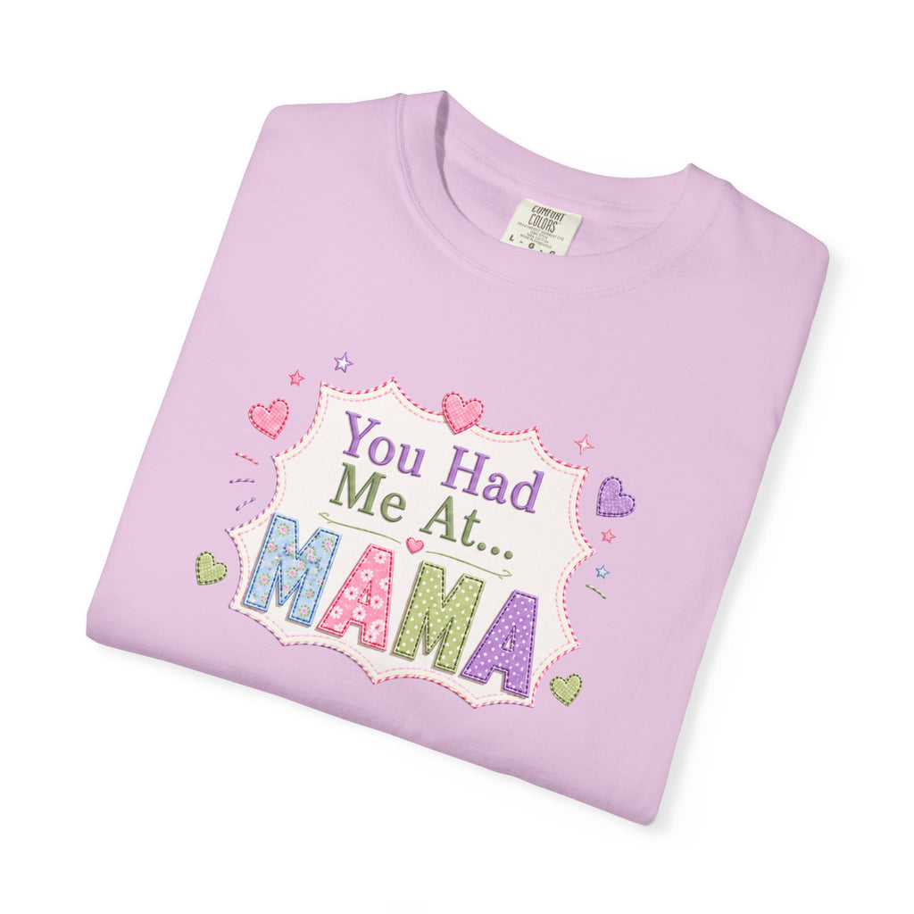 You Had Me At Mama T-Shirt — Cute Pastel Mom Graphic Tee for Mother's Day