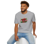Super Dad Graphic T-Shirt — Wales Flag themed Retro Comic Father's Day Tee