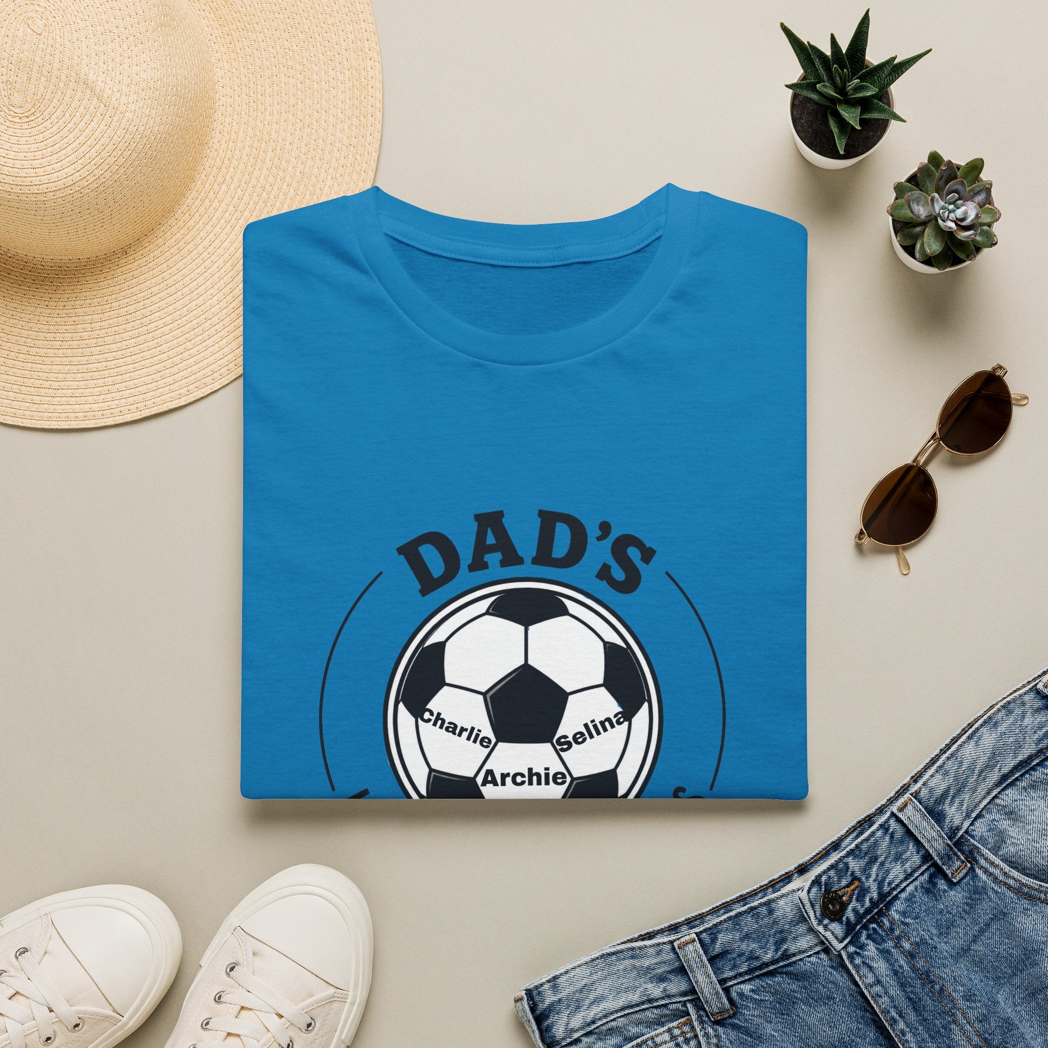 Dad’s Little Football Buddies Tee - Add Names- Personalise