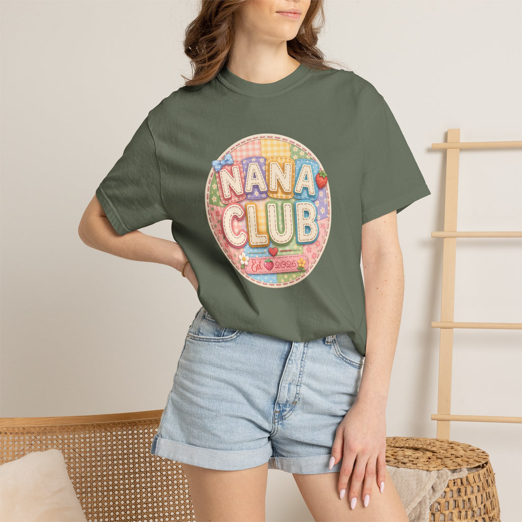 Nana Club T-Shirt — Retro Pastel Grandma Gift Tee