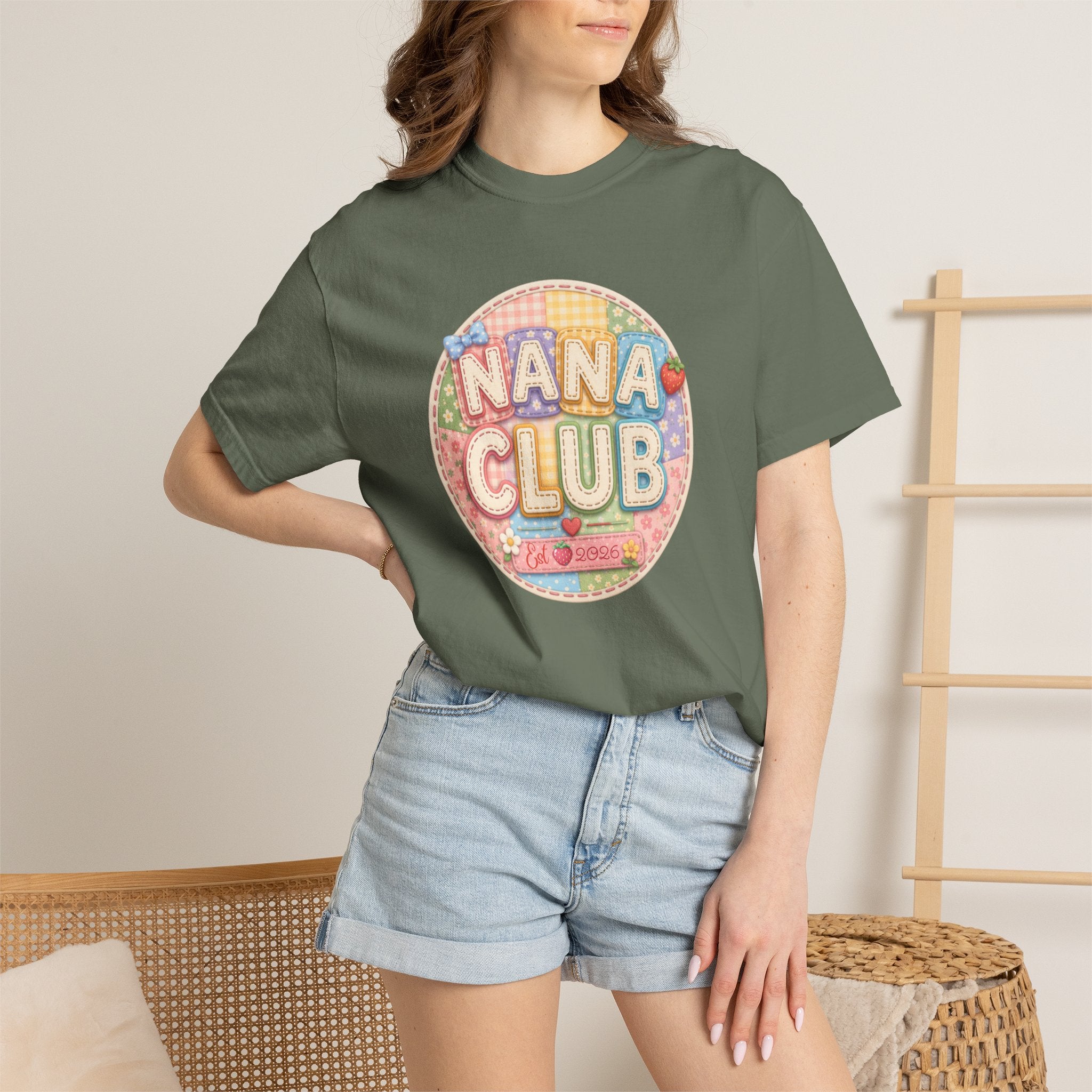 Nana Club T-Shirt — Retro Pastel Grandma Gift Tee