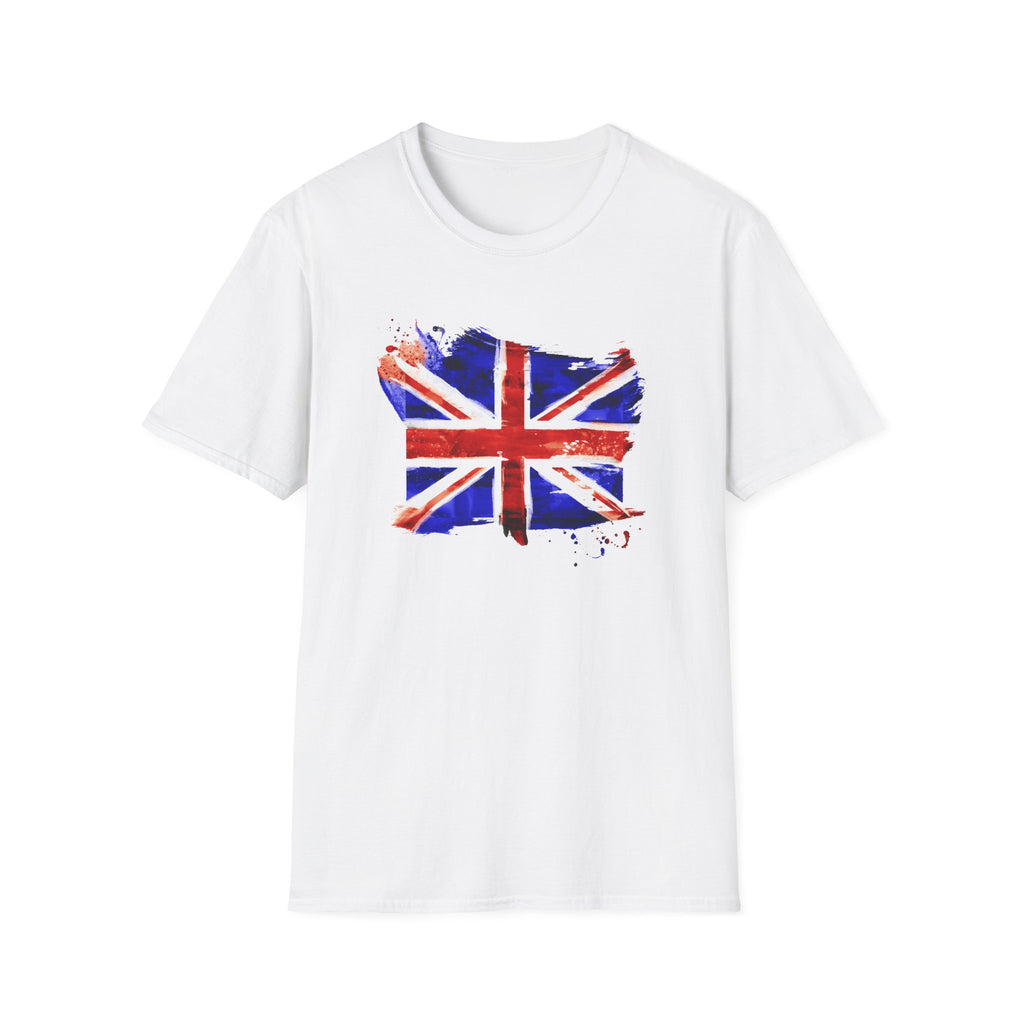 Union Jack Paint Brush UK Flag T-Shirt — British Pride Graphic Tee